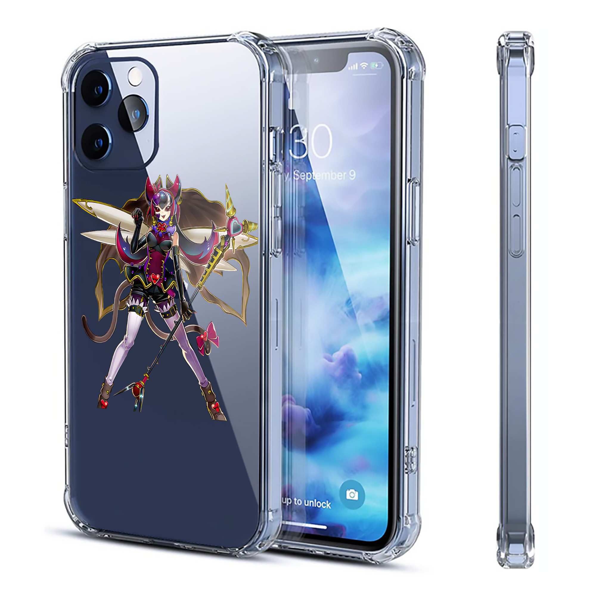 （画像用） 遊☆戯☆王 Yu-Gi-Oh! 【iPhone 12シリーズ対応】透明スマホケース（クリアソフトケース）